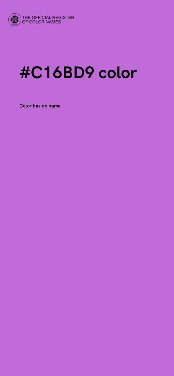 #C16BD9 color image