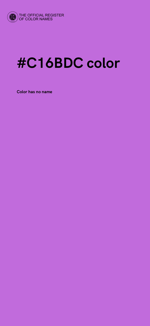 #C16BDC color image