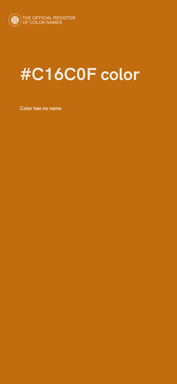 #C16C0F color image