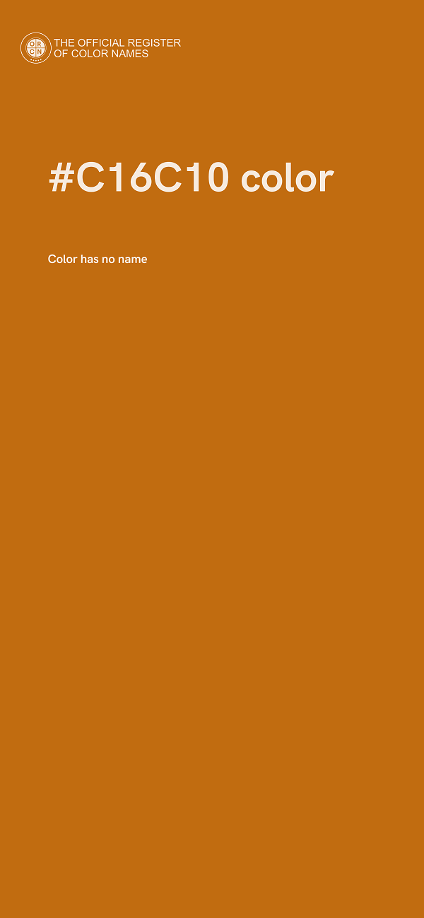#C16C10 color image