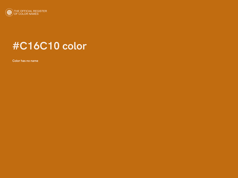 #C16C10 color image