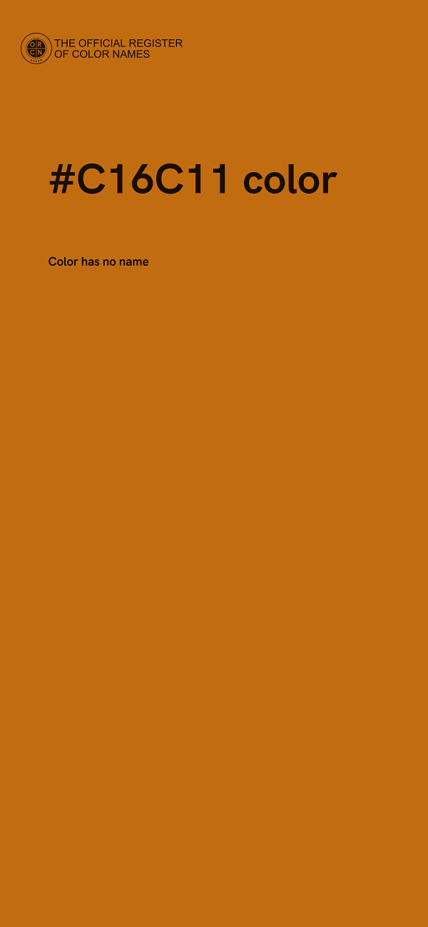 #C16C11 color image