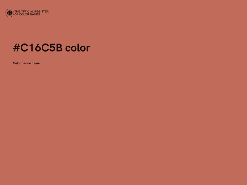 #C16C5B color image