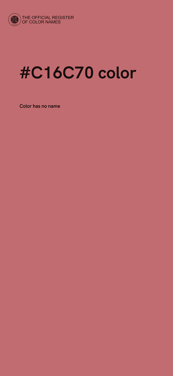 #C16C70 color image