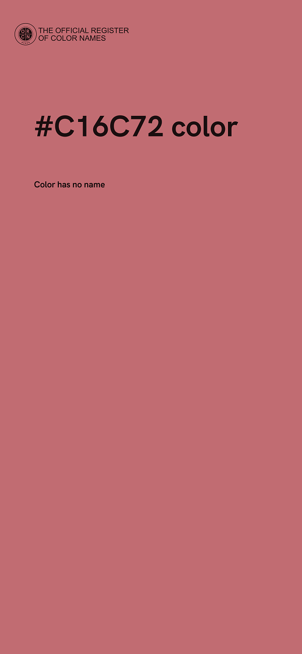 #C16C72 color image