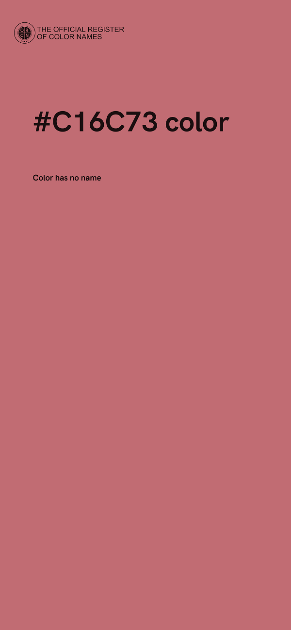 #C16C73 color image