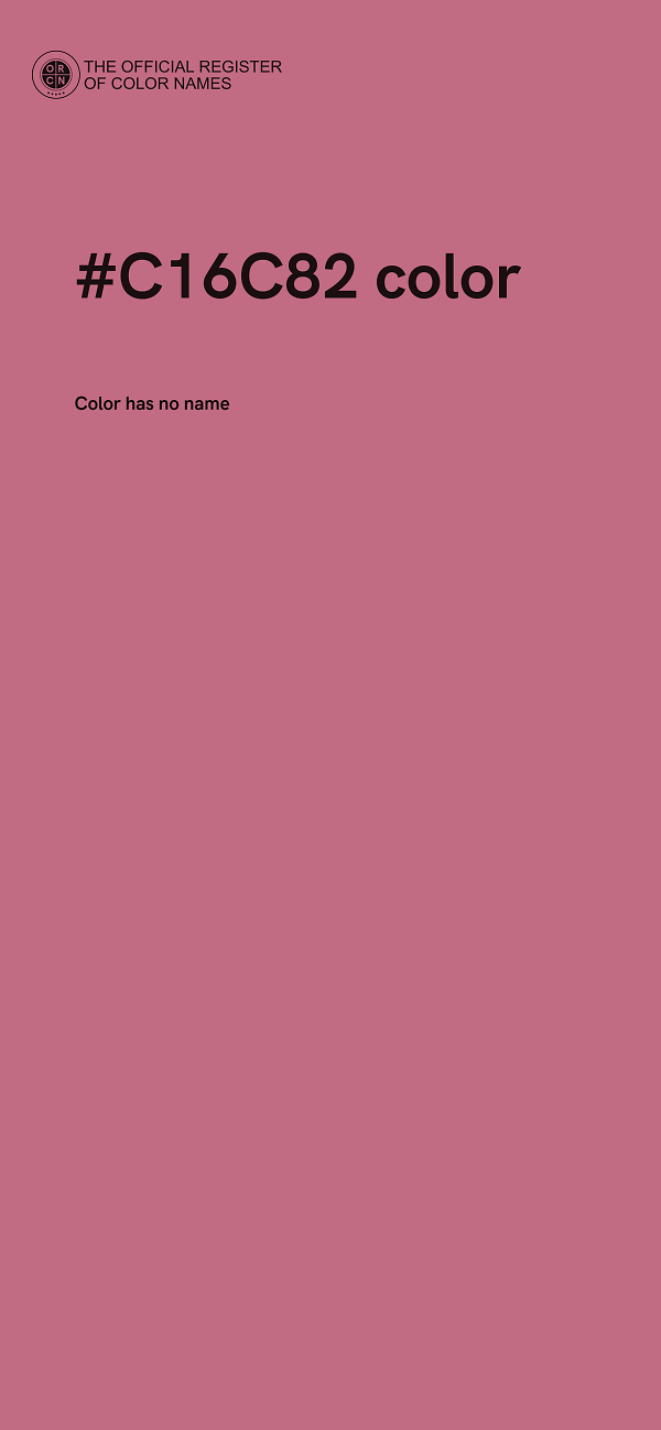 #C16C82 color image