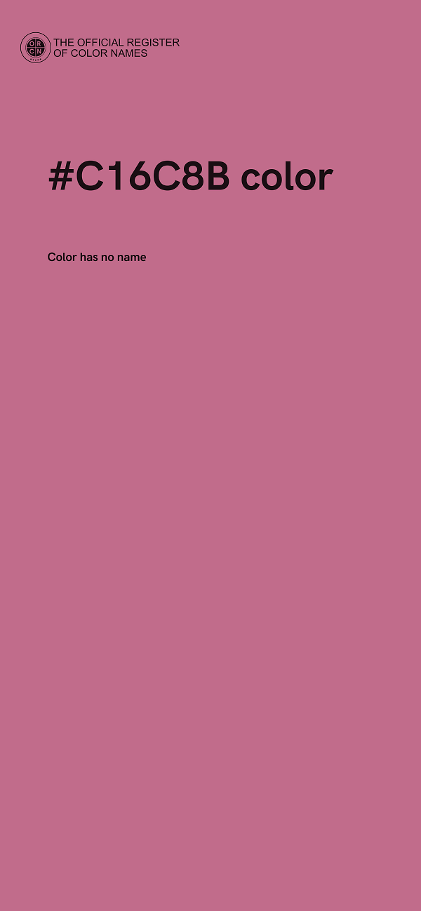 #C16C8B color image
