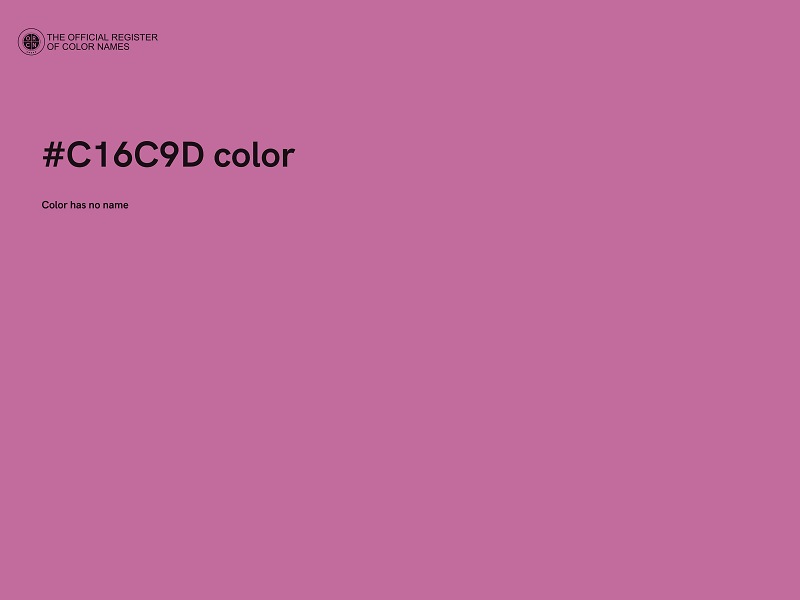 #C16C9D color image