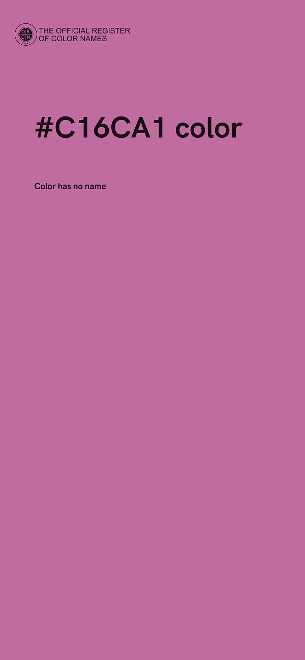 #C16CA1 color image