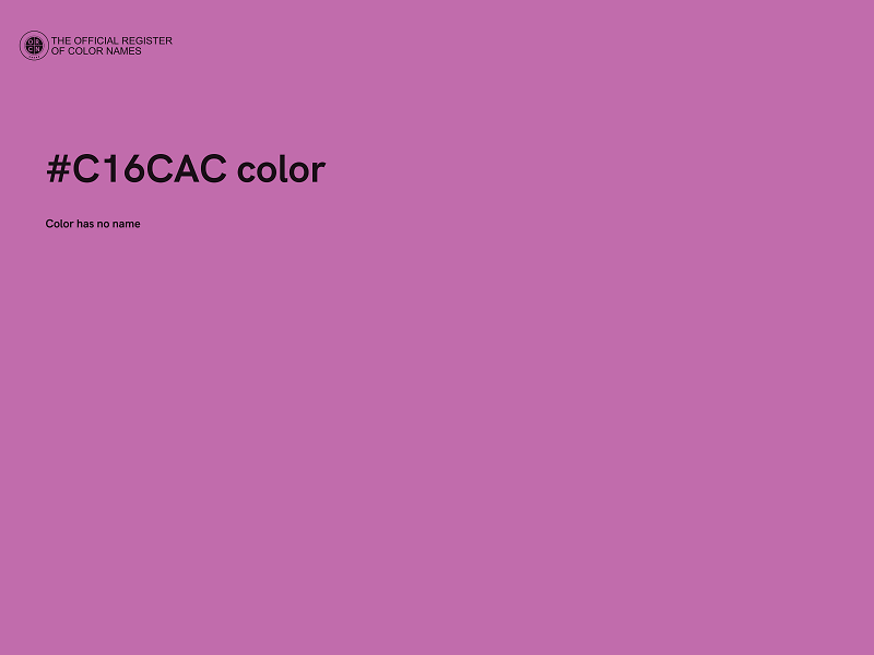 #C16CAC color image