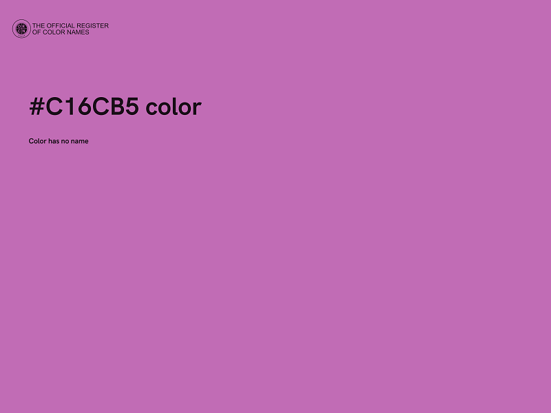 #C16CB5 color image