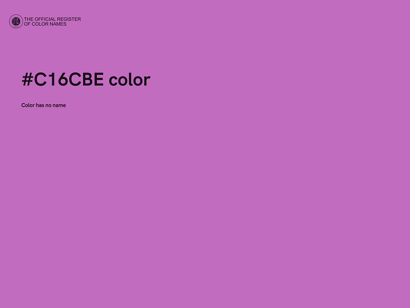 #C16CBE color image