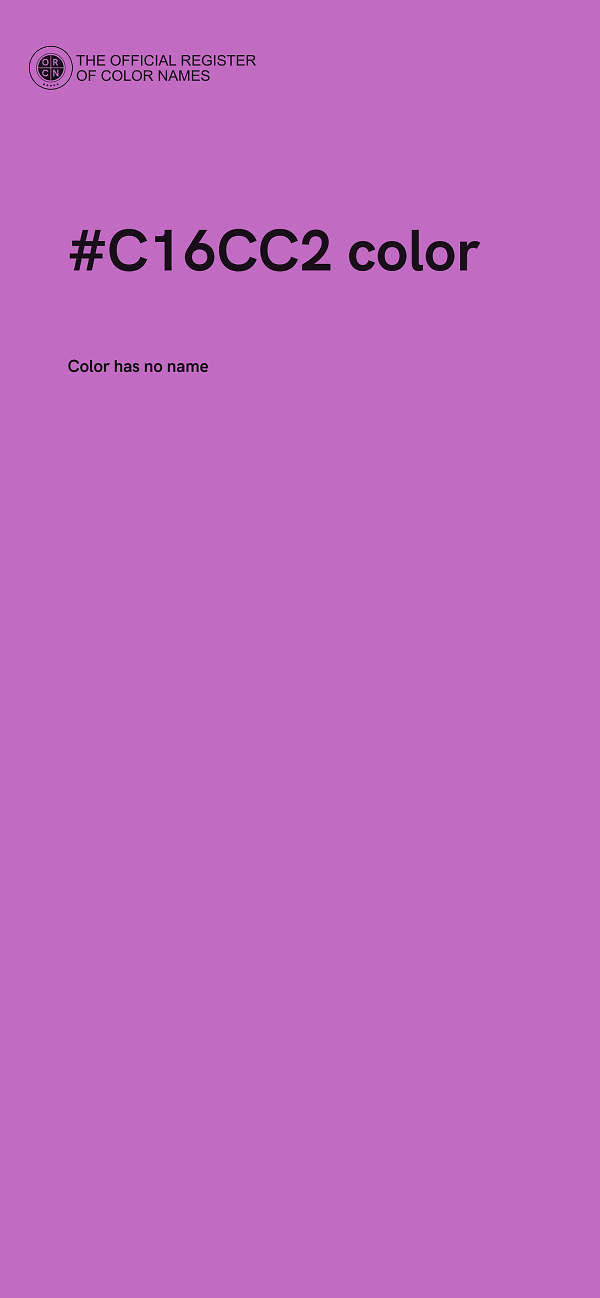 #C16CC2 color image