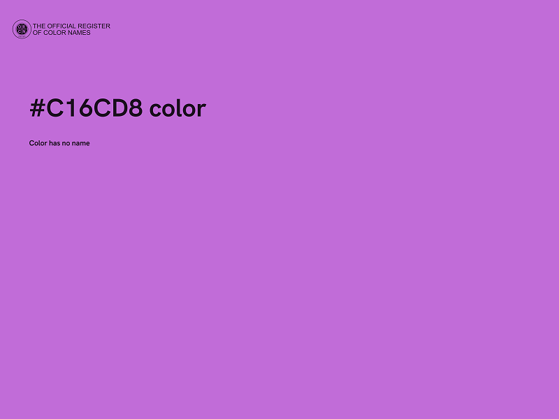 #C16CD8 color image