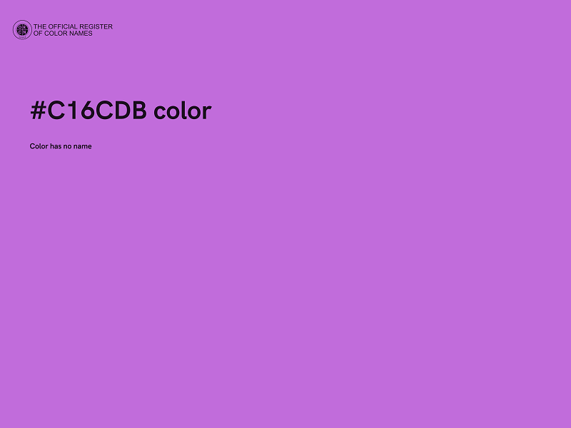 #C16CDB color image
