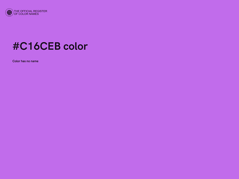 #C16CEB color image