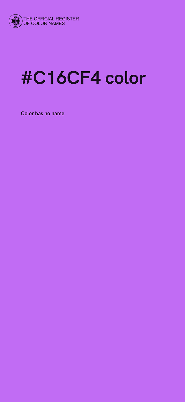 #C16CF4 color image