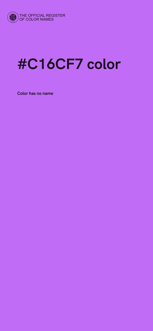#C16CF7 color image