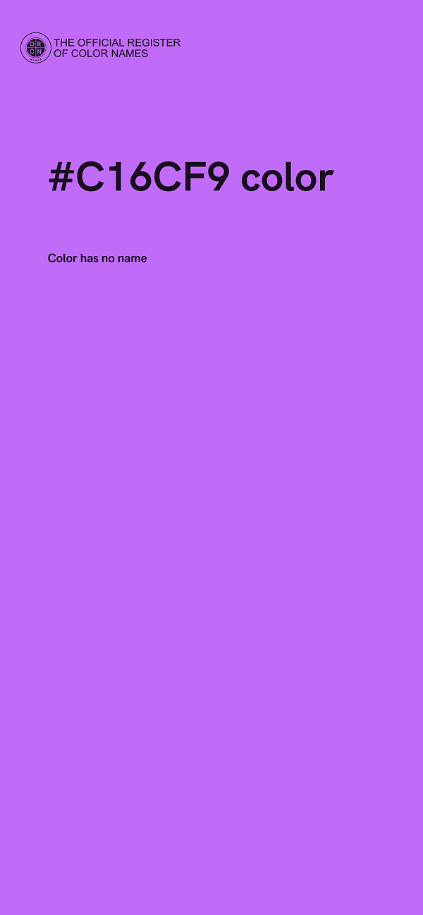 #C16CF9 color image