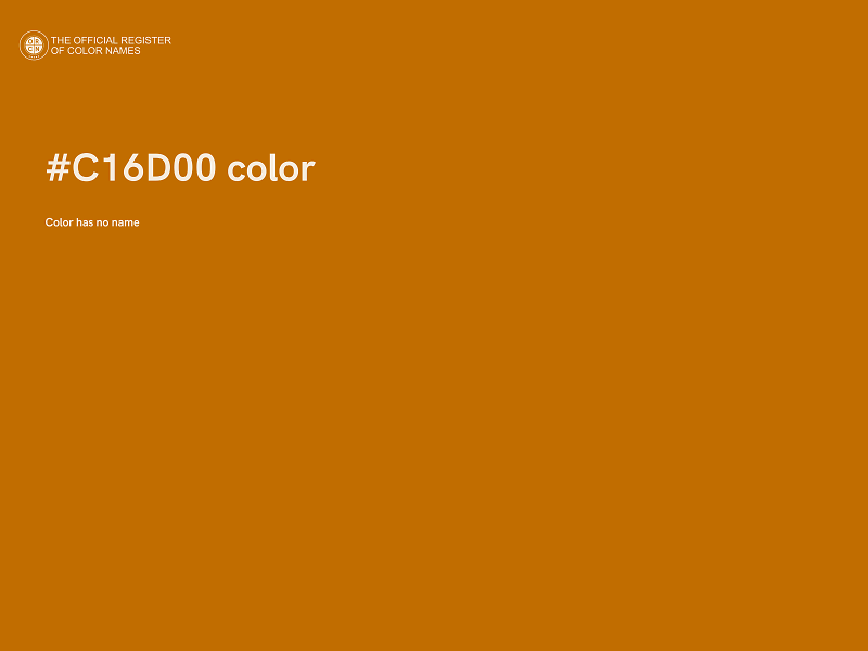 #C16D00 color image