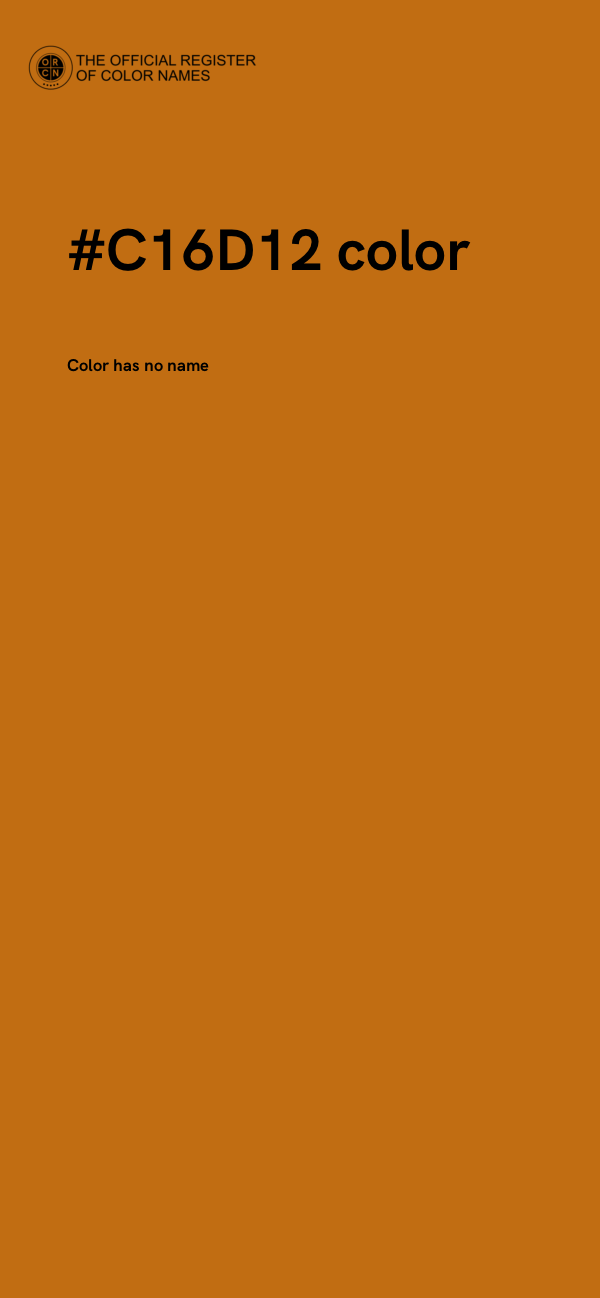#C16D12 color image