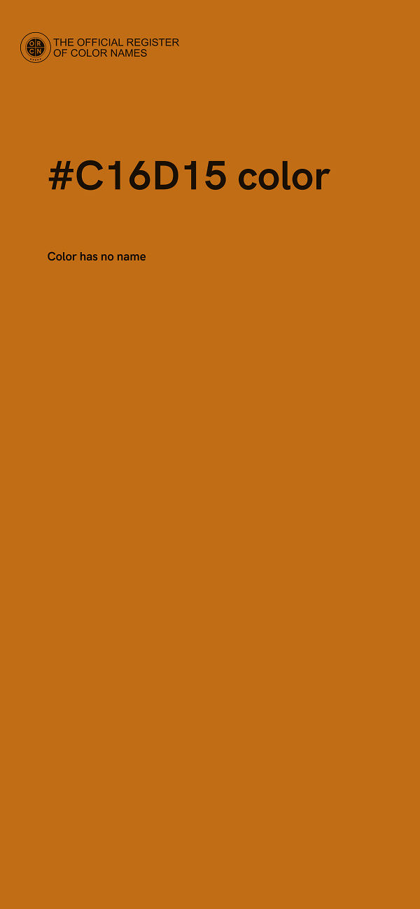 #C16D15 color image