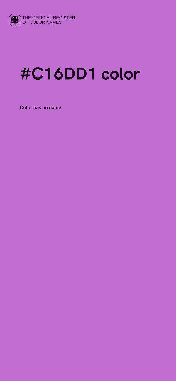 #C16DD1 color image