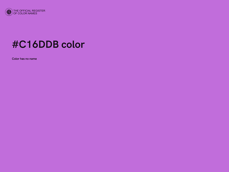 #C16DDB color image