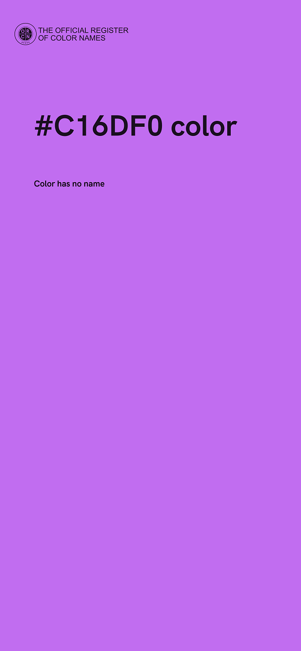 #C16DF0 color image