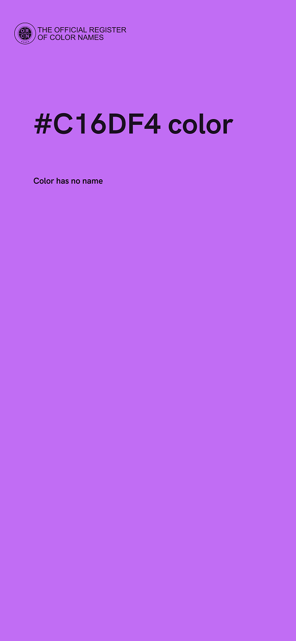 #C16DF4 color image