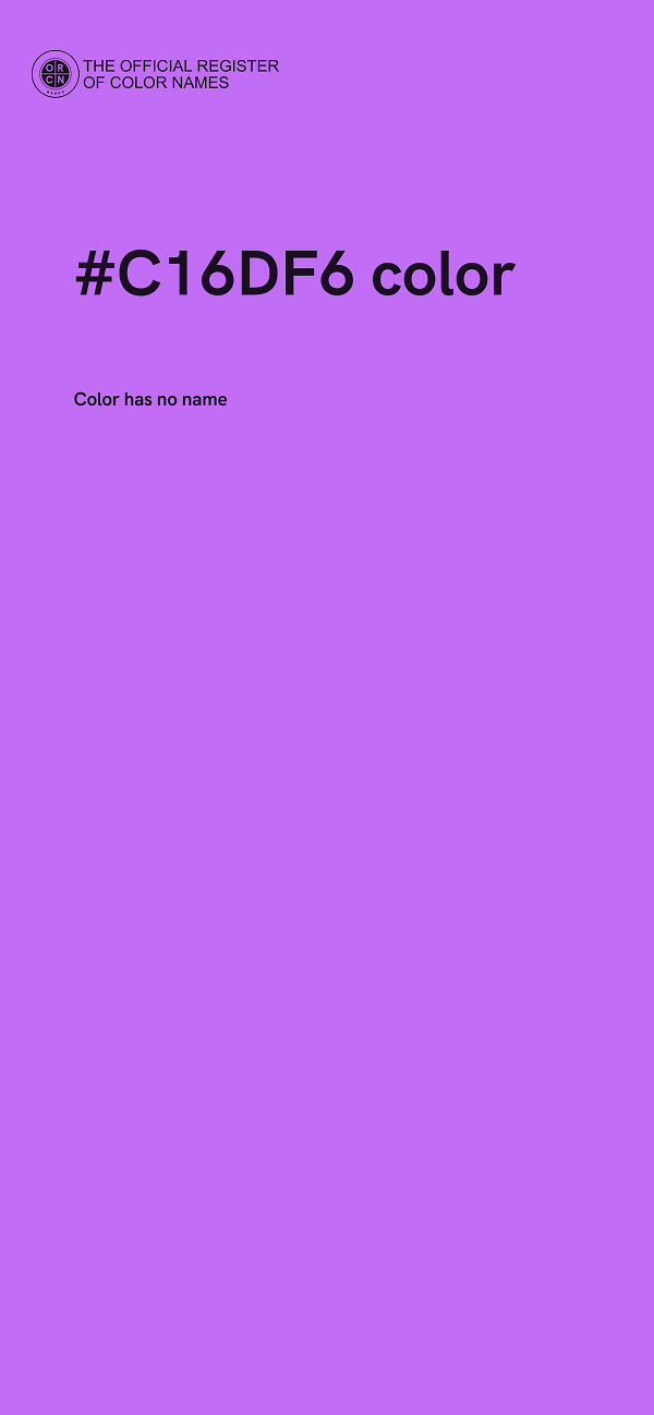 #C16DF6 color image