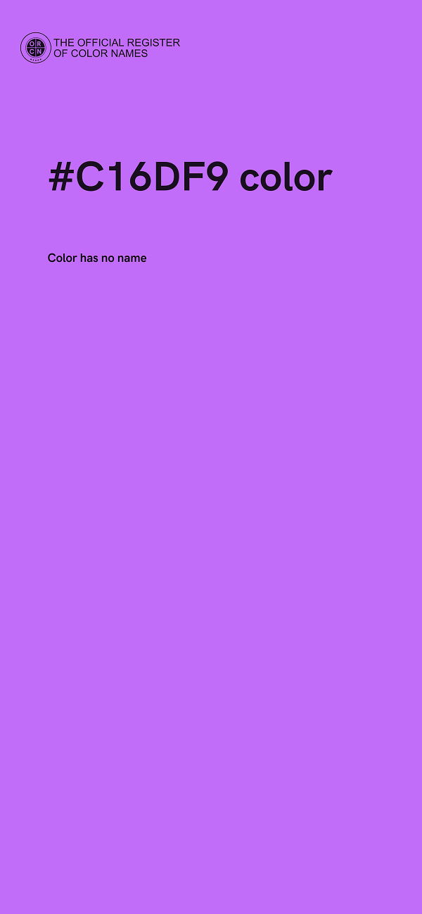 #C16DF9 color image