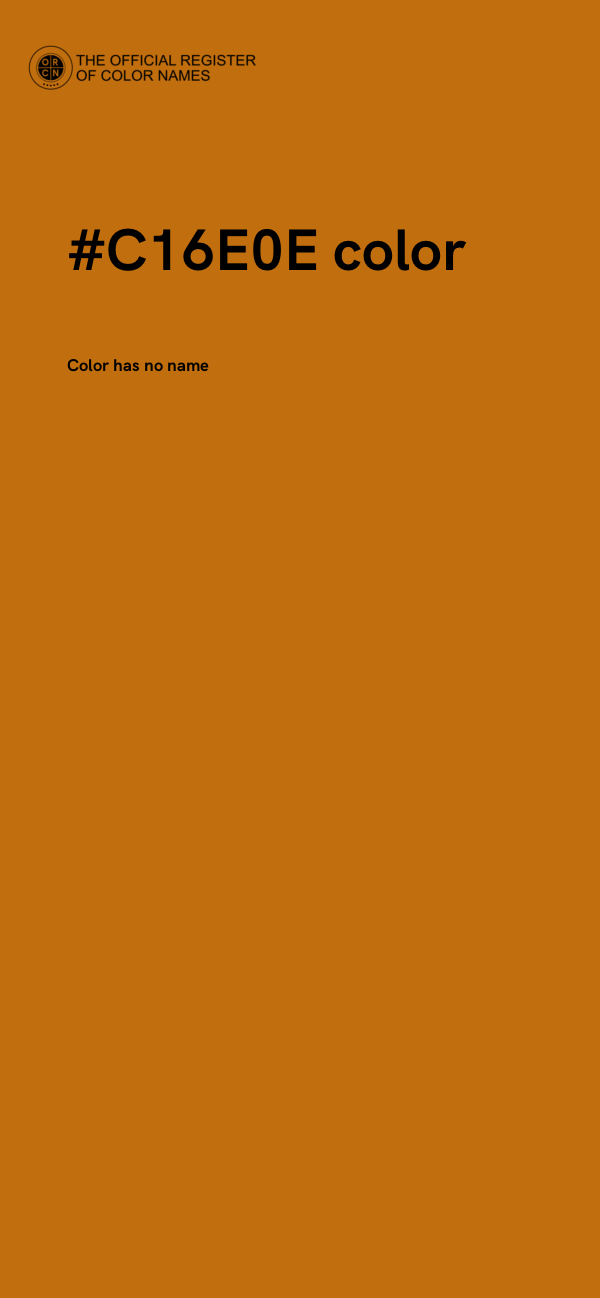 #C16E0E color image
