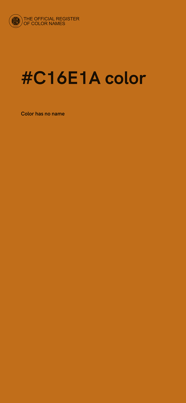 #C16E1A color image