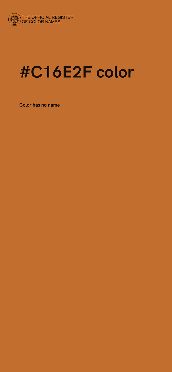 #C16E2F color image