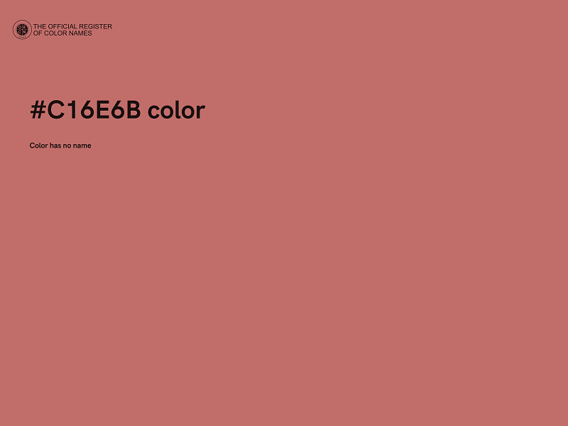 #C16E6B color image