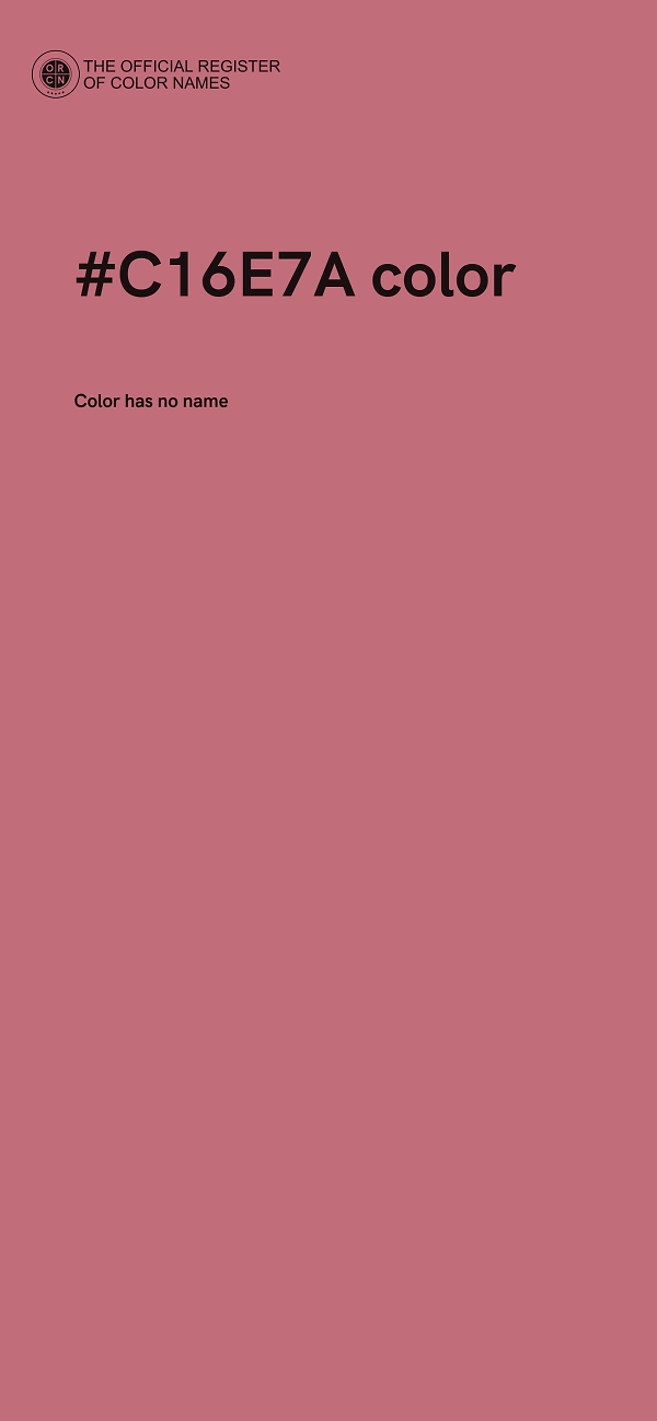 #C16E7A color image