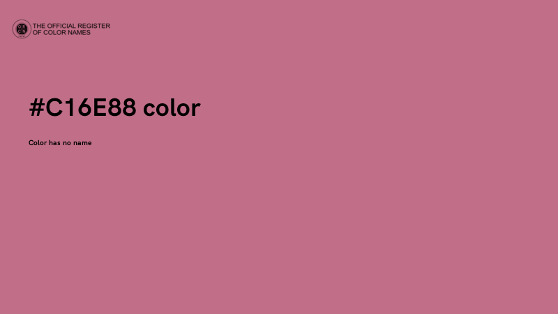 #C16E88 color image