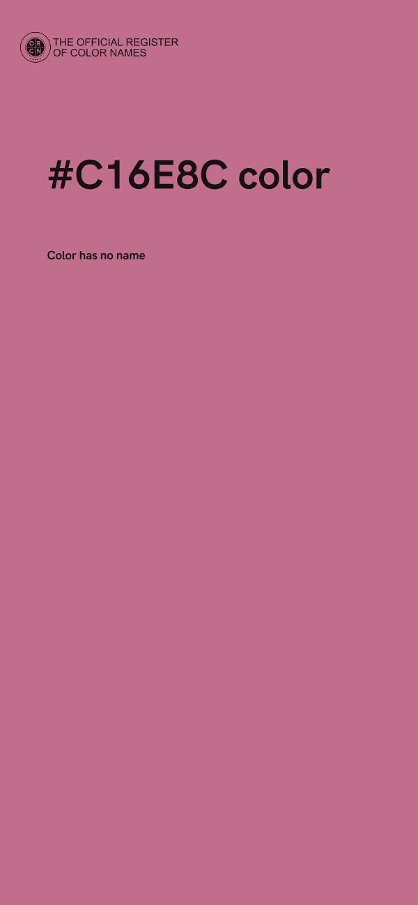 #C16E8C color image