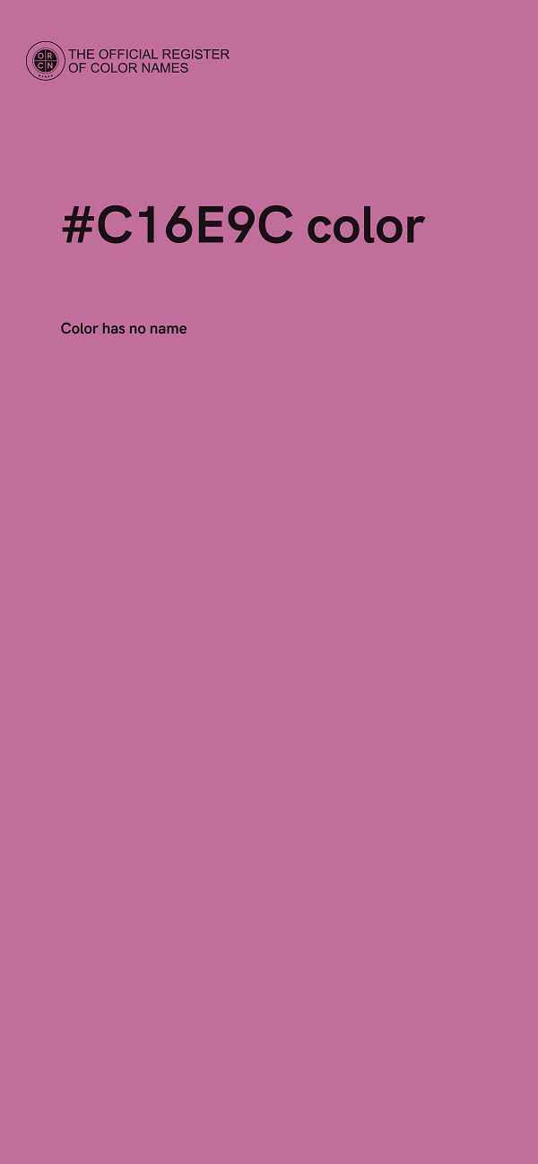 #C16E9C color image