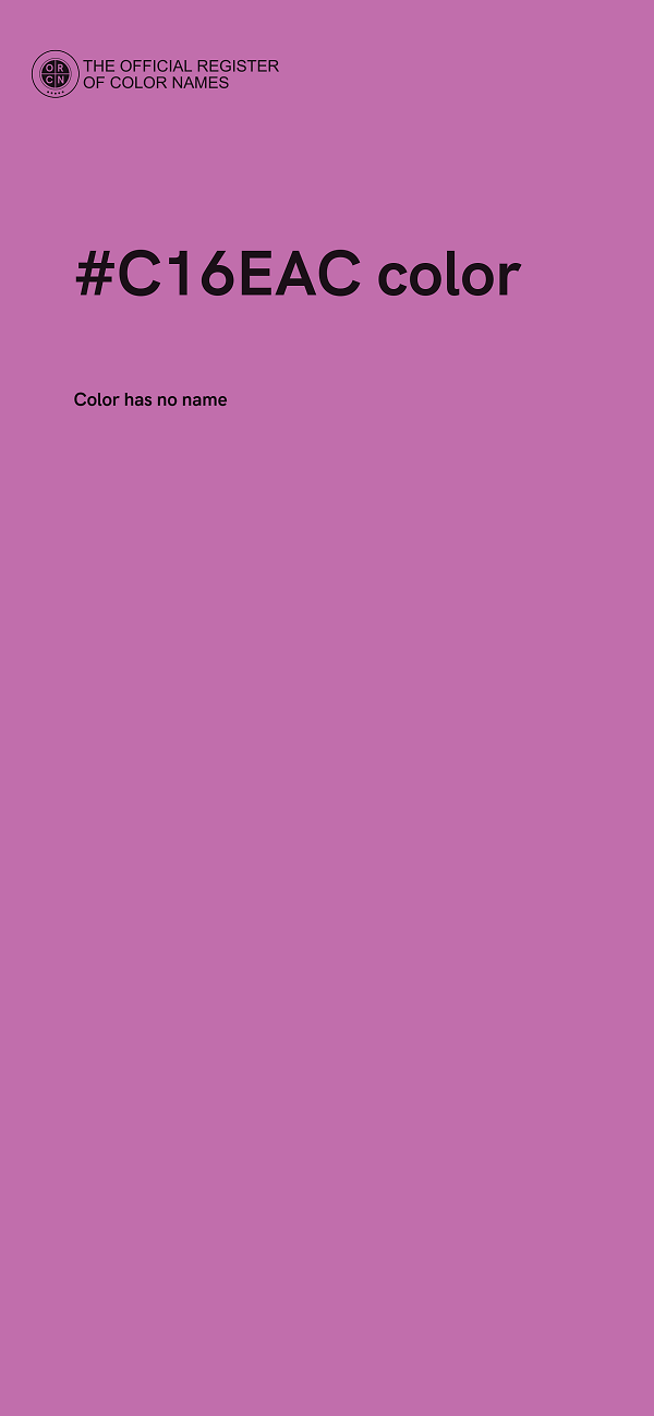 #C16EAC color image
