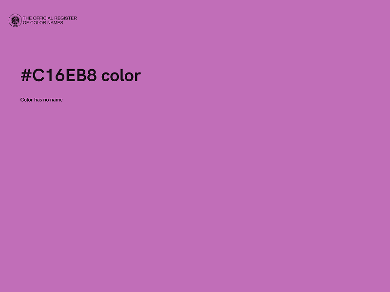 #C16EB8 color image
