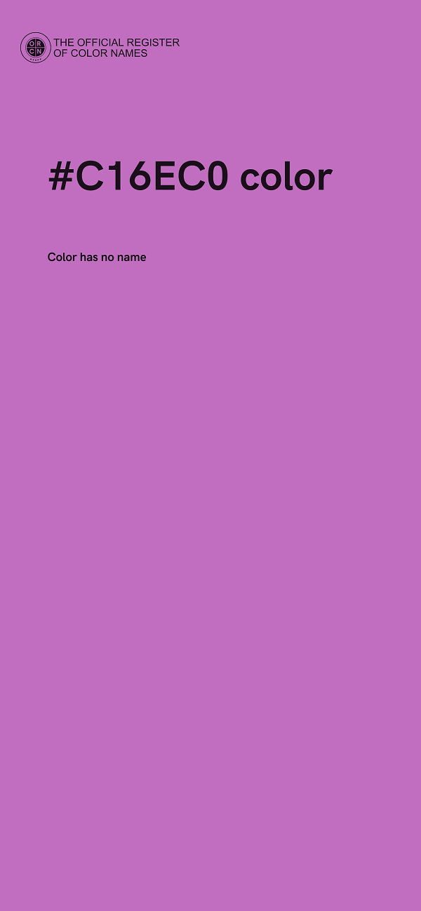 #C16EC0 color image