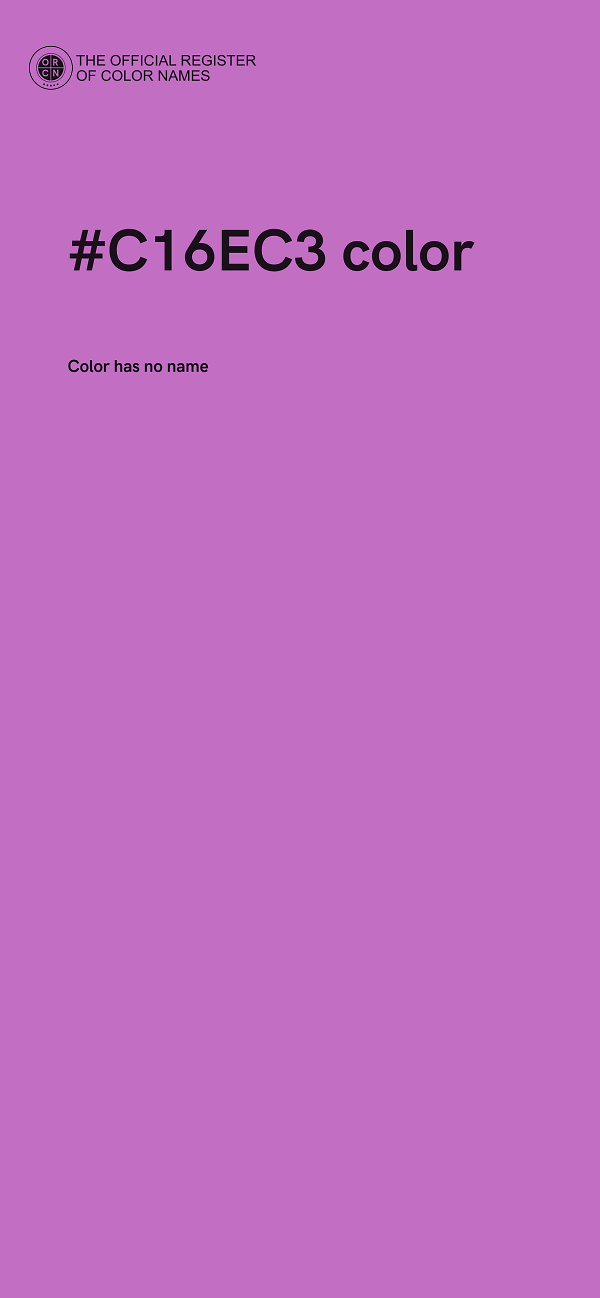 #C16EC3 color image