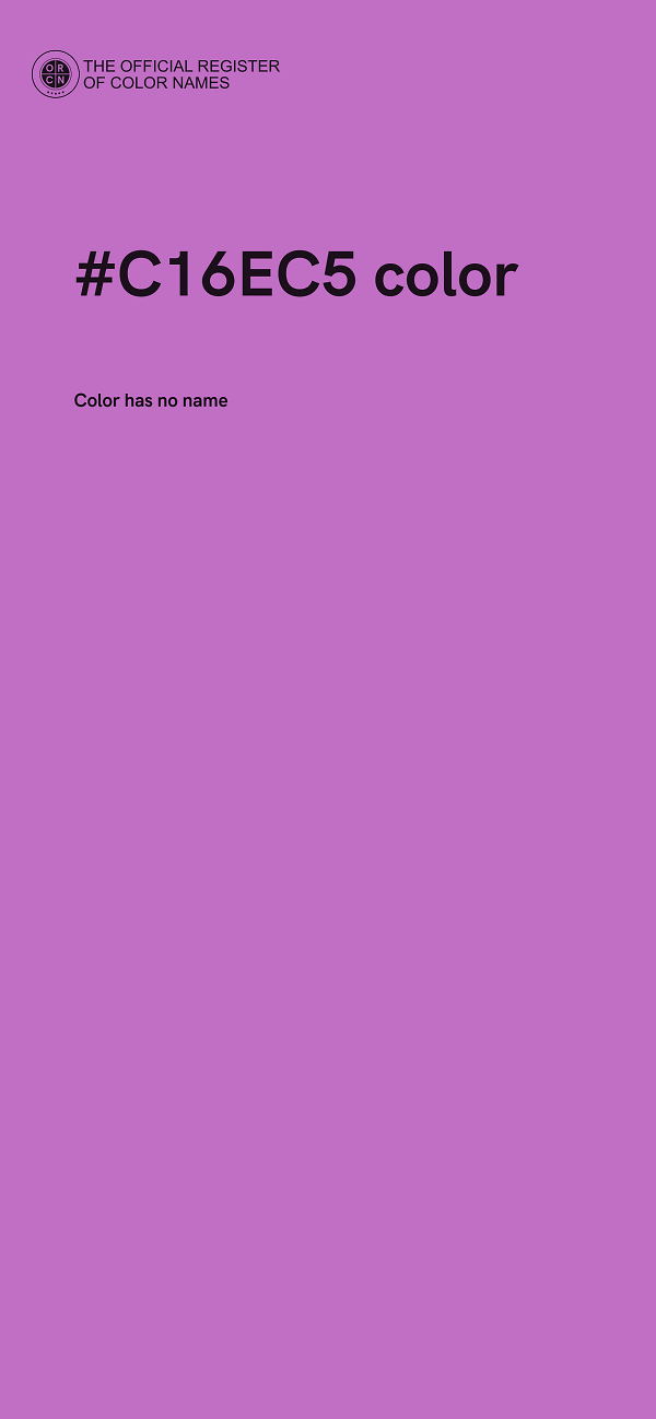 #C16EC5 color image