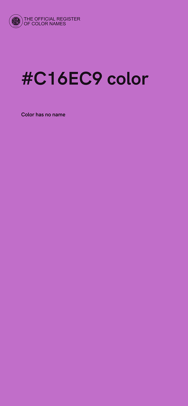 #C16EC9 color image