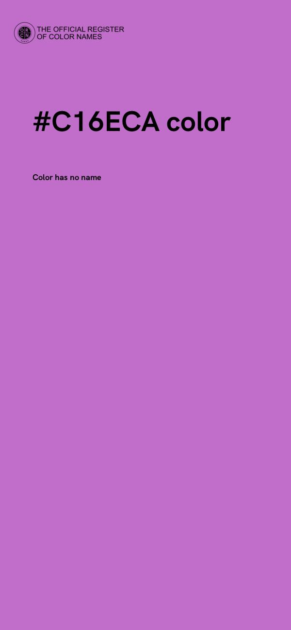 #C16ECA color image