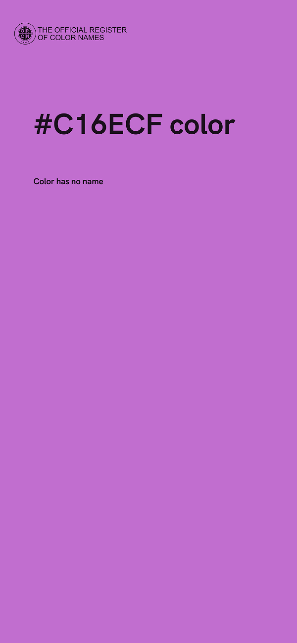 #C16ECF color image