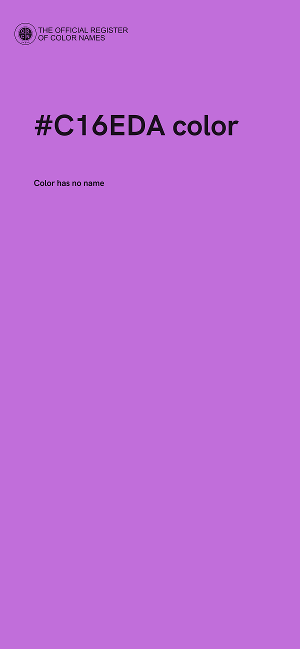 #C16EDA color image